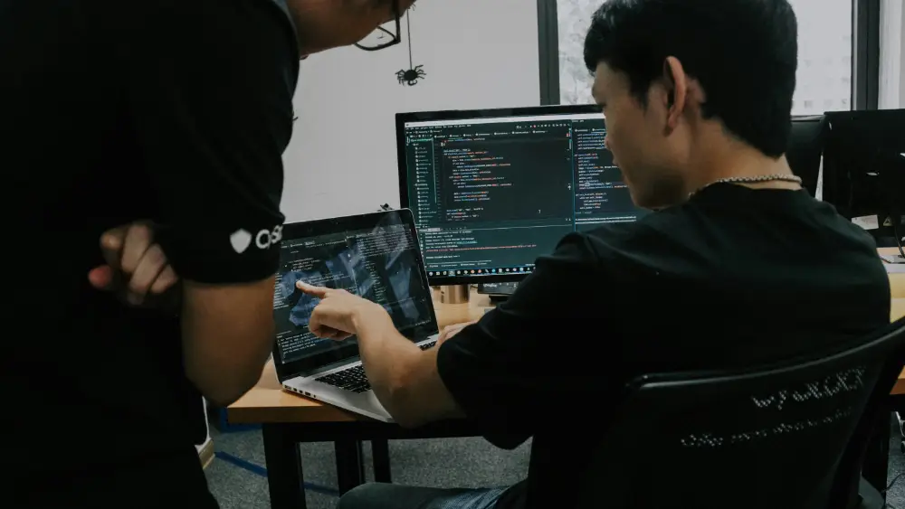 Professional team working